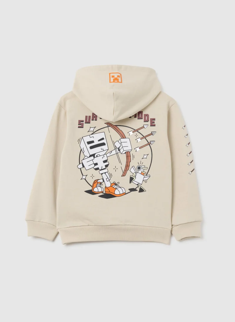 او في اس هودي أوف إس بيج للأطفال قطن خالص بطبعة